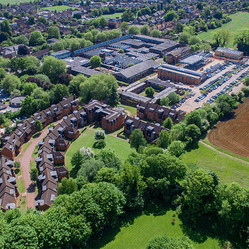 Aerial view of UCA Farnham